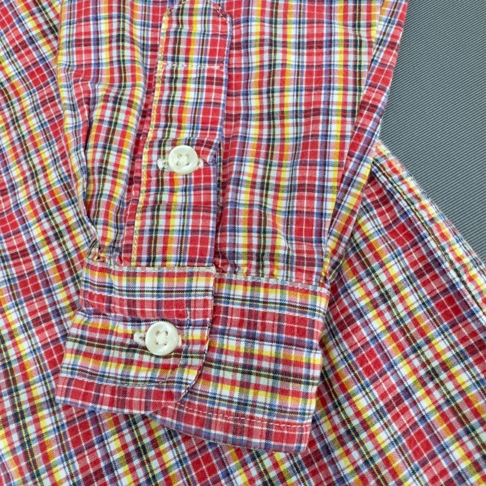 Ralph Lauren Kids‎ Plaid Button Down Shirt Long Sleeve Polo Pony Logo 3T
